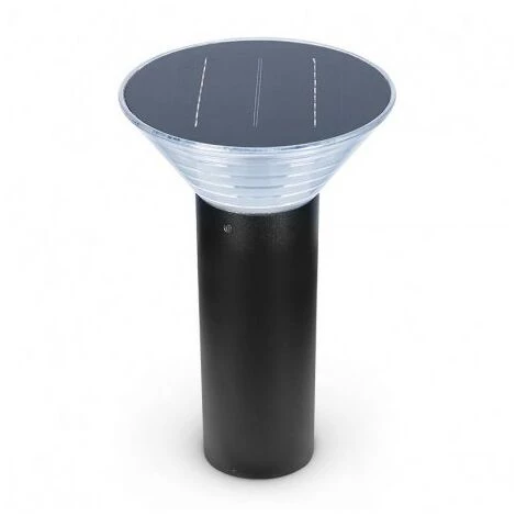 VISION-EL Potelet Solaire Conique LED 4W 3000K Noir 380mm - Noir