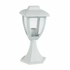 Borne Extérieure Blanche H: 340mm Pour Lampe E27 10W Max (non Incl.) IP44 Robin ARLUX