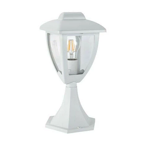 Borne Extérieure Blanche H: 340mm Pour Lampe E27 10W Max (non Incl.) IP44 Robin ARLUX – Image 2