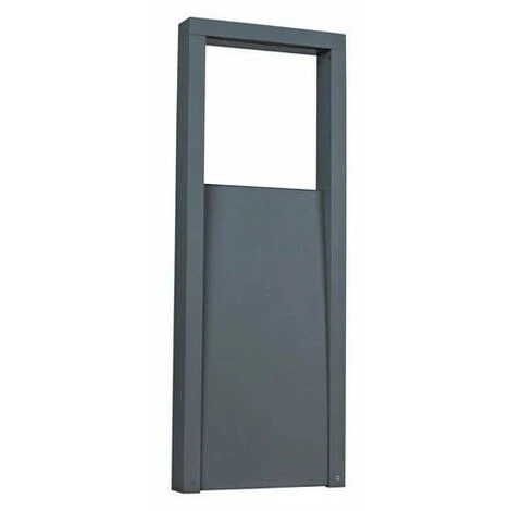 Borne Potelet Exterieur LED 6W Anthracite 800x300x60mm Lumière Chaud 3000K 600lm 230V IP44 MERA ARLUX