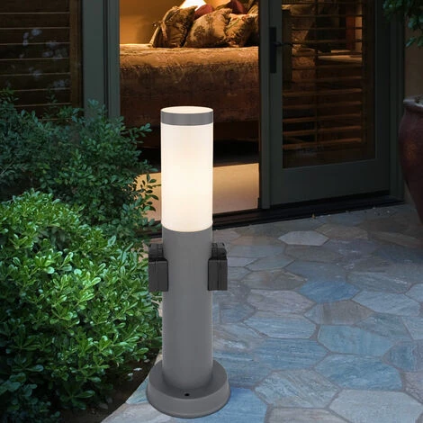 ETC-SHOP Lampadaire De Jardin à LED Lampadaire D'extérieur Avec Douilles Anthracite Avec Piquet De Sol, 11 W 1055lm 3000K, H 45 Cm – Image 5