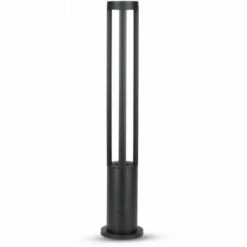 V-TAC Lampe De Jardin LED Fixation Au Sol LED COB 10W Couleur Noire H: 80cm 6400K IP65