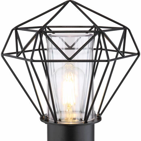 ETC-SHOP Eclairage Extérieur Lampadaire Lampe Colonne D'extérieur Avec Détecteur De Mouvement Lampadaire De Jardin Détecteur De Mouvement Extérieur, Télécommande, 1x LED RGB 9W 806Lm, LxlxH 22,5x25,5x50 Cm – Image 3