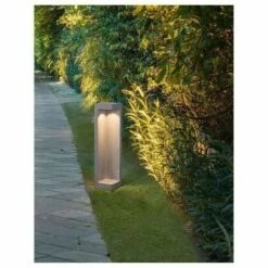 NOVA LUCE Potelet Lumineuse E GRANTE Gris LED 5 W