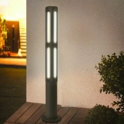 AUTRE Lampe De Jardin Extérieur Sur Pied Borne Lumineuse Aluminium 85cm 230V