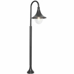 QAZQA Daphne - Lampe Sur Pied Extérieur Classique/Antique - 1 Lumière - L 36.5 Cm - Noir - Classique/Antique - Éclairage Extérieur - Noir