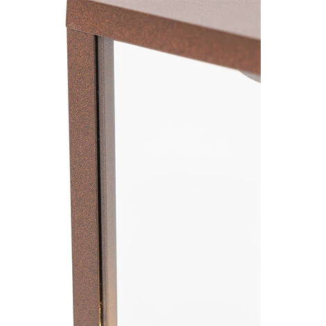 QAZQA Charlois - Lampe Sur Pied Extérieur Industriel - 1 Lumière - L 14 Cm - Brun Rouille - Rustique - Éclairage Extérieur - Brun Rouille – Image 2