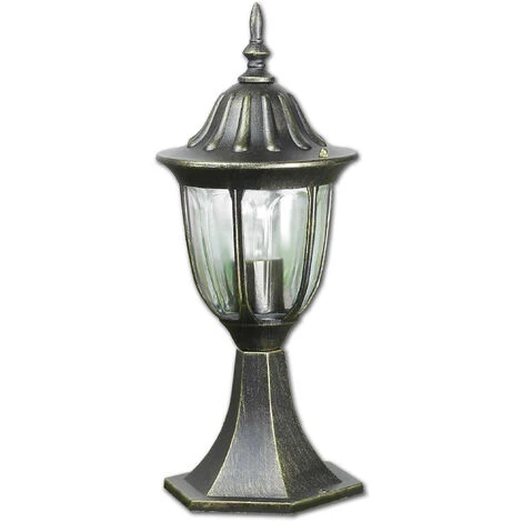 LICHTERLEBNISSE Lampe De Socle Rustique MILANO Or Antique H:40 Cm IP44 - Or Antique