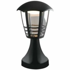 INTEC LIGHT Borne Lumineuse LED CLOE 12W 4000K 800lm H.29,7cm IP44 Fonte D'Aluminium Noir