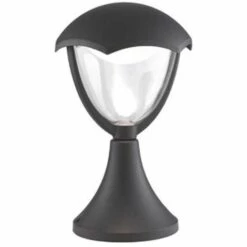 INTEC LIGHT Borne Lumineuse LED MEGAN 12W 4000K 800lm H.31cm IP44 Fonte D'Aluminium Noir