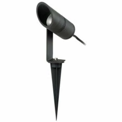 LARISSA LIGHTING Sredets Spike Light 1 Lumière LED 7W Graphite Ip 65 IP65