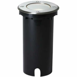 BRILLIANT - JENDA Lampe Extérieure - A Piquer Dans Le Sol - Coloris Acier - Métal/plastique/verre GU10 1x20W