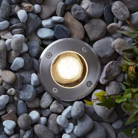 BRILLIANT - JENDA Lampe Extérieure - A Piquer Dans Le Sol - Coloris Acier - Métal/plastique/verre GU10 1x20W – Image 3