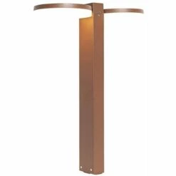 QAZQA Esmee - LED Lampe Sur Pied Extérieur Moderne - 2 Lumière - L 16 Cm - Brun Rouille - Moderne - Éclairage Extérieur - Brun Rouille