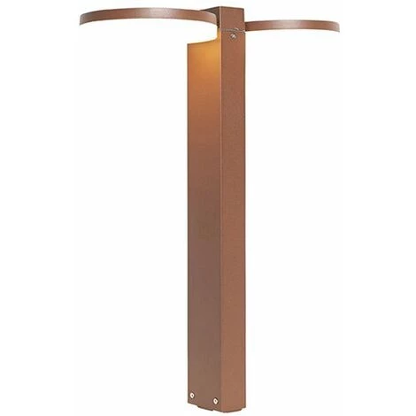 QAZQA Esmee - LED Lampe Sur Pied Extérieur Moderne - 2 Lumière - L 16 Cm - Brun Rouille - Moderne - Éclairage Extérieur - Brun Rouille