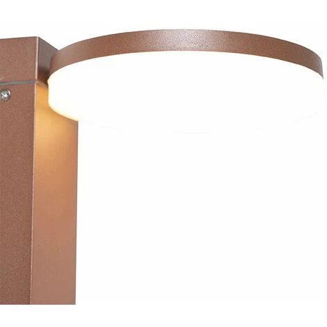 QAZQA Esmee - LED Lampe Sur Pied Extérieur Moderne - 2 Lumière - L 16 Cm - Brun Rouille - Moderne - Éclairage Extérieur - Brun Rouille – Image 2