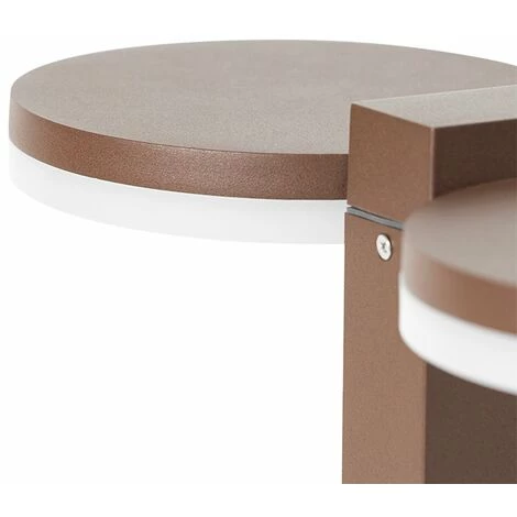 QAZQA Esmee - LED Lampe Sur Pied Extérieur Moderne - 2 Lumière - L 16 Cm - Brun Rouille - Moderne - Éclairage Extérieur - Brun Rouille – Image 3