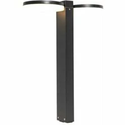 QAZQA Esmee - LED Lampe Sur Pied Extérieur Moderne - 2 Lumière - L 16 Cm - Noir - Moderne - Éclairage Extérieur - Noir