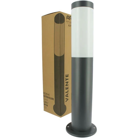 ARUM LIGHTING Borne Extérieure Anthracite VALENTE Hauteur 45cm – Image 2