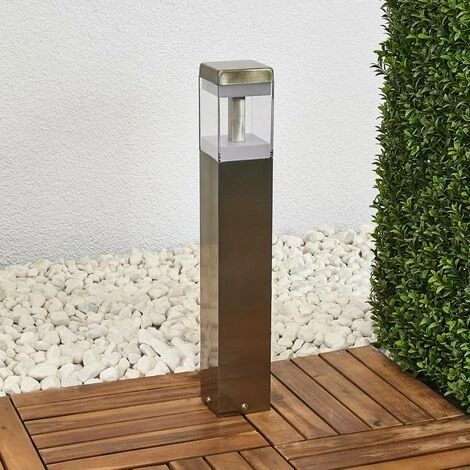 LINDBY LED Luminaire Extérieur 'Baily' En Inox - Inox, Transparent, Satiné – Image 2